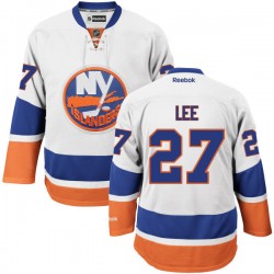 Adult Premier New York Islanders Anders Lee White Away Official Reebok Jersey