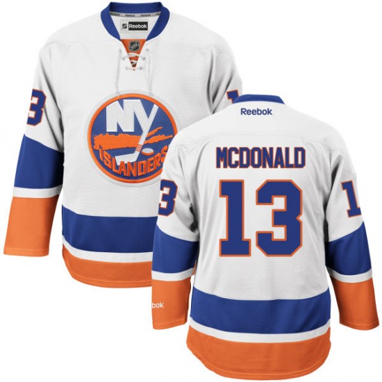 Adult Authentic New York Islanders Colin Mcdonald White Away Official Reebok Jersey