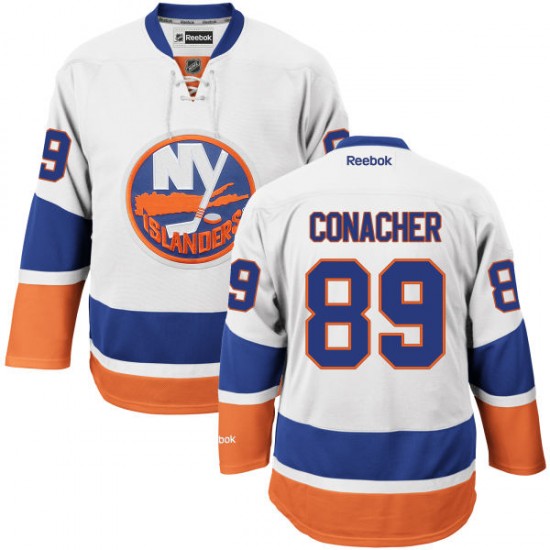 Adult Authentic New York Islanders Cory Conacher White Away Official Reebok Jersey