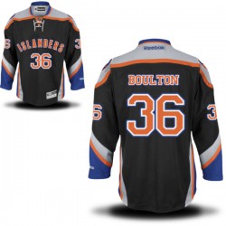 Adult Premier New York Islanders Eric Boulton Black Alternate Official Reebok Jersey