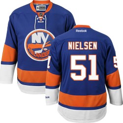 Adult Premier New York Islanders Frans Nielsen Royal Blue Home Official Reebok Jersey