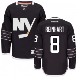 Adult Authentic New York Islanders Griffin Reinhart Black Alternate Official Reebok Jersey