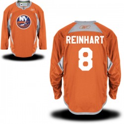 Adult Authentic New York Islanders Griffin Reinhart Orange Alternate Official Reebok Jersey