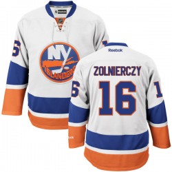 Adult Authentic New York Islanders Harry Zolnierczyk White Away Official Reebok Jersey