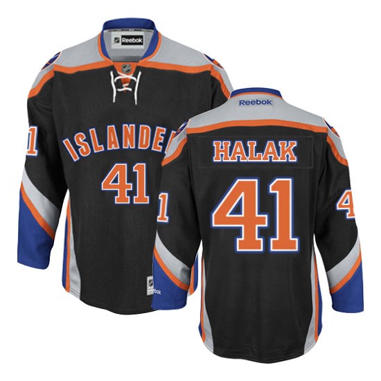 Adult Authentic New York Islanders Jaroslav Halak Black Third Official Reebok Jersey