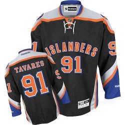 Adult Authentic New York Islanders John Tavares Black Third Official Reebok Jersey