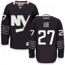 Adult Authentic New York Islanders Anders Lee Black Alternate Official Reebok Jersey
