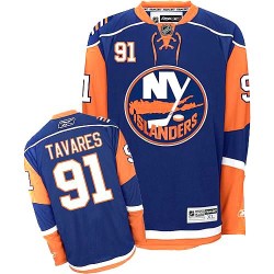 Adult Premier New York Islanders John Tavares Navy Blue Official Reebok Jersey