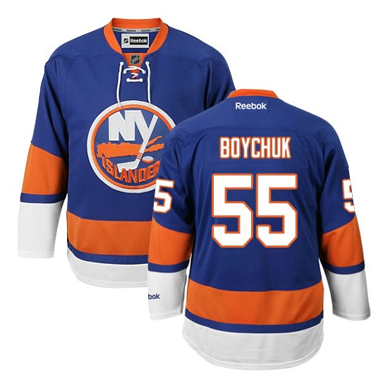 Adult Authentic New York Islanders Johnny Boychuk Royal Blue Home Official Reebok Jersey