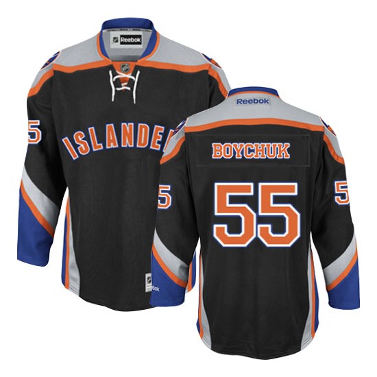 Adult Premier New York Islanders Johnny Boychuk Black Third Official Reebok Jersey
