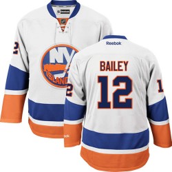 Adult Authentic New York Islanders Josh Bailey White Away Official Reebok Jersey