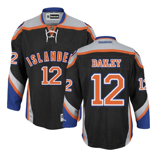 Adult Premier New York Islanders Josh Bailey Black Third Official Reebok Jersey