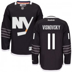 Adult Authentic New York Islanders Lubomir Visnovsky Black Alternate Official Reebok Jersey