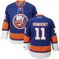 Adult Authentic New York Islanders Lubomir Visnovsky Royal Blue Home Official Reebok Jersey