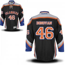Adult Authentic New York Islanders Matt Donovan Black Alternate Official Reebok Jersey