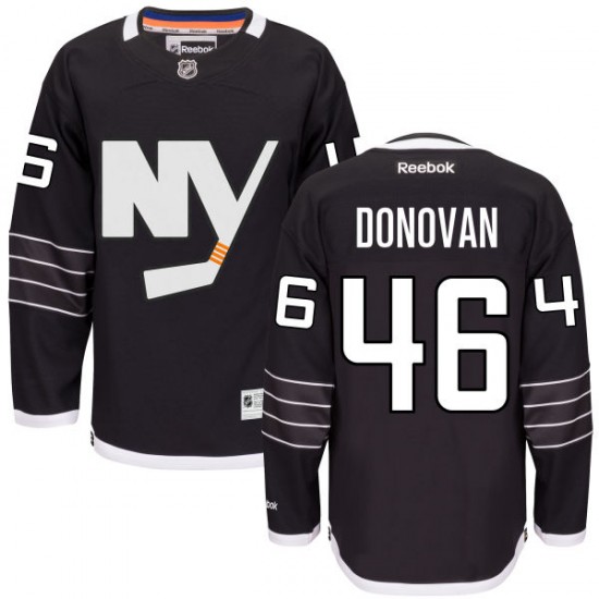 Adult Premier New York Islanders Matt Donovan Black Alternate Official Reebok Jersey
