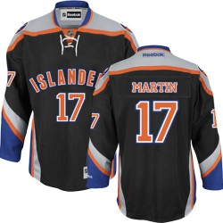 Adult Authentic New York Islanders Matt Martin Black Third Official Reebok Jersey