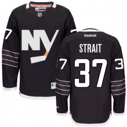 Adult Premier New York Islanders Brian Strait Black Alternate Official Reebok Jersey