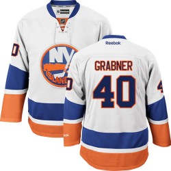 Adult Premier New York Islanders Michael Grabner White Away Official Reebok Jersey