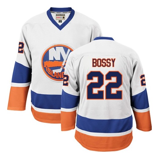 Adult Premier New York Islanders Mike Bossy White Throwback Official CCM Jersey