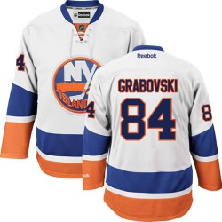 Adult Premier New York Islanders Mikhail Grabovski White Away Official Reebok Jersey