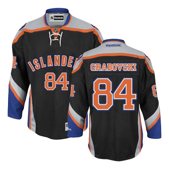 Adult Premier New York Islanders Mikhail Grabovski Black Third Official Reebok Jersey