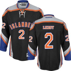 Adult Authentic New York Islanders Nick Leddy Black Third Official Reebok Jersey