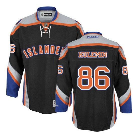 Adult Authentic New York Islanders Nikolay Kulemin Black Third Official Reebok Jersey