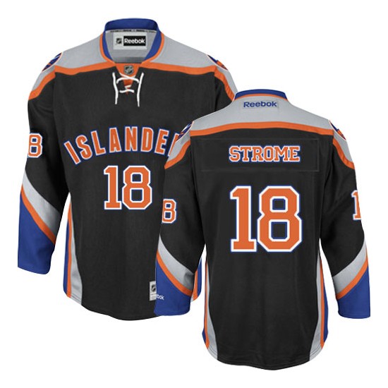 Adult Authentic New York Islanders Ryan Strome Black Third Official Reebok Jersey