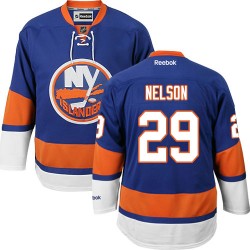Adult Authentic New York Islanders Brock Nelson Royal Blue Home Official Reebok Jersey