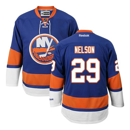 Adult Premier New York Islanders Brock Nelson Royal Blue Home Official Reebok Jersey