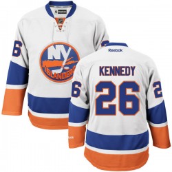 Adult Authentic New York Islanders Tyler Kennedy White Away Official Reebok Jersey