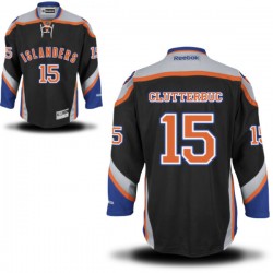 Adult Premier New York Islanders Cal Clutterbuck Black Alternate Official Reebok Jersey