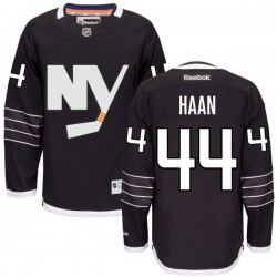 Adult Authentic New York Islanders Calvin De Haan Black Alternate Official Reebok Jersey