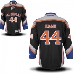 Adult Authentic New York Islanders Calvin De Haan Black Alternate Official Reebok Jersey