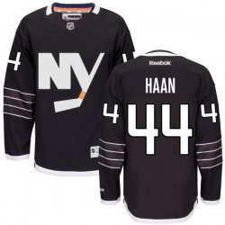 Adult Premier New York Islanders Calvin De Haan Black Alternate Official Reebok Jersey