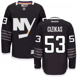 Adult Authentic New York Islanders Casey Cizikas Black Alternate Official Reebok Jersey