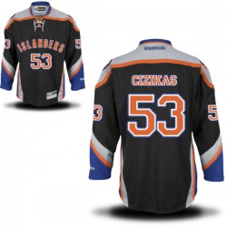Adult Authentic New York Islanders Casey Cizikas Black Alternate Official Reebok Jersey
