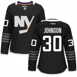 Women's Authentic New York Islanders Chad Johnson Black Alternate Official Reebok Jersey