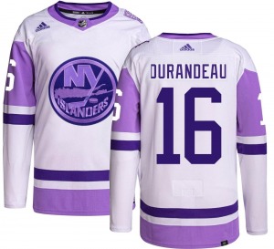 Adult Authentic New York Islanders Arnaud Durandeau Hockey Fights Cancer Official Adidas Jersey
