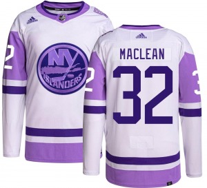 Adult Authentic New York Islanders Kyle Maclean Kyle MacLean Hockey Fights Cancer Official Adidas Jersey