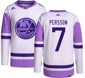 Adult Authentic New York Islanders Stefan Persson Hockey Fights Cancer Official Adidas Jersey