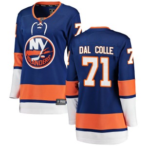 Women's Breakaway New York Islanders Michael Dal Colle Blue Home Official Fanatics Branded Jersey