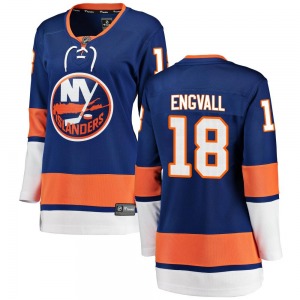 Women's Breakaway New York Islanders Pierre Engvall Blue Home Official Fanatics Branded Jersey