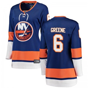 Women's Breakaway New York Islanders Andy Greene Blue Home Official Fanatics Branded Jersey