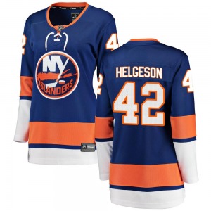 Women's Breakaway New York Islanders Seth Helgeson Blue Home Official Fanatics Branded Jersey