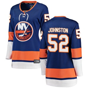 Women's Breakaway New York Islanders Ross Johnston Blue Home Official Fanatics Branded Jersey