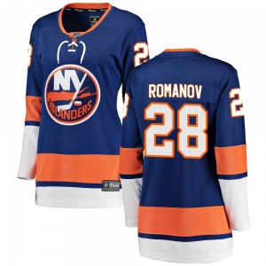 Women's Breakaway New York Islanders Alexander Romanov Blue Home Official Fanatics Branded Jersey