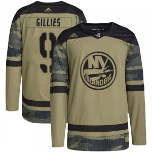 Youth Authentic New York Islanders Clark Gillies Camo Military Appreciation Practice Official Adidas Jersey