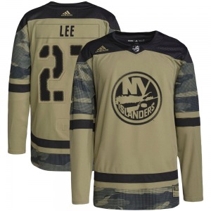 Youth Authentic New York Islanders Anders Lee Camo Military Appreciation Practice Official Adidas Jersey